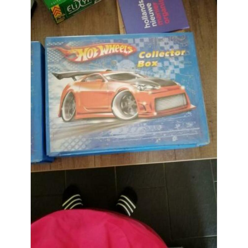 Hotwheels opbergboxen met autootjes