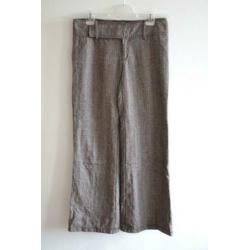 Geruite broek met wijde pijp, pantalon van Only (maat 40)