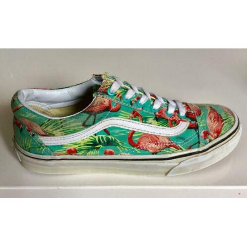 VANS van’s met flamingo’s maat 36.5 zgan 36 1/2 sneakers