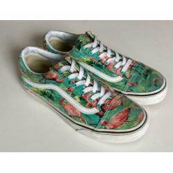 VANS van’s met flamingo’s maat 36.5 zgan 36 1/2 sneakers