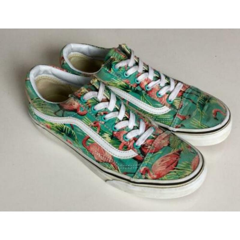 VANS van’s met flamingo’s maat 36.5 zgan 36 1/2 sneakers