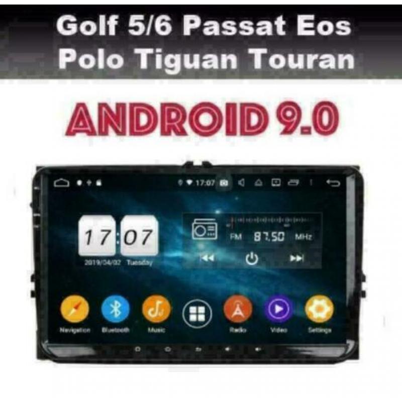 VW Passat Caddy TIguan Touran 9inch navigatie android 9.0 HD