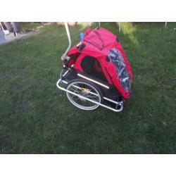 2 zits kinderkar fietskar fiets aanhanger