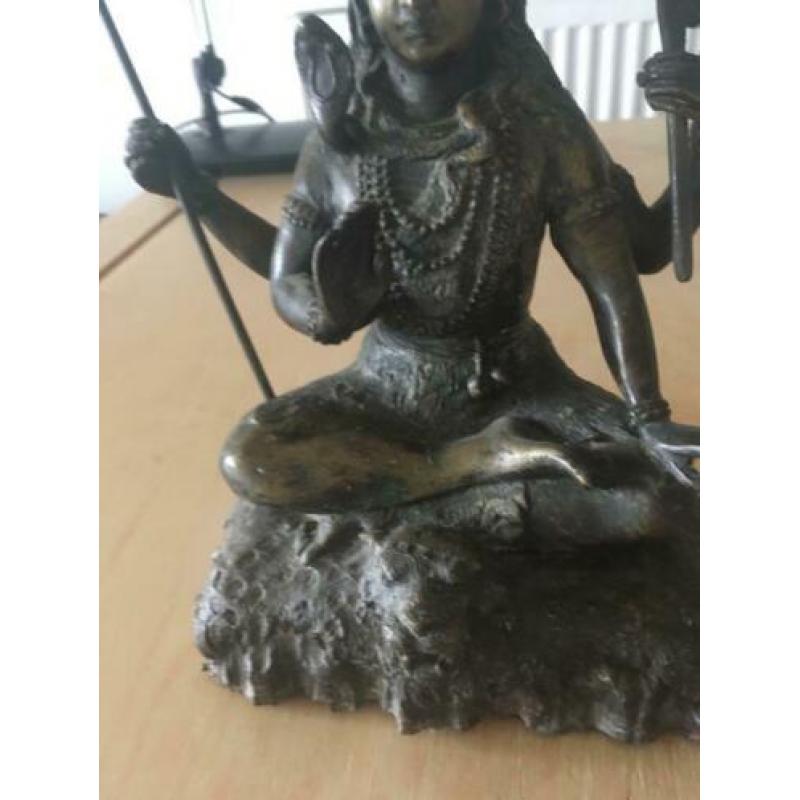 Uniek Shiva-beeld brons Shiva-Dakshina-Murti of Mahayogi