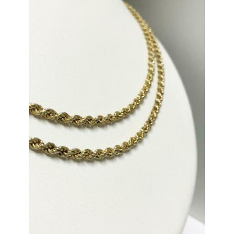 Antiek 14 K Gouden Koord Collier Jaren '20- 100 cm / 13,95 g