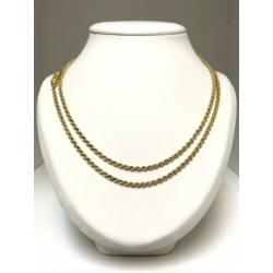 Antiek 14 K Gouden Koord Collier Jaren '20- 100 cm / 13,95 g