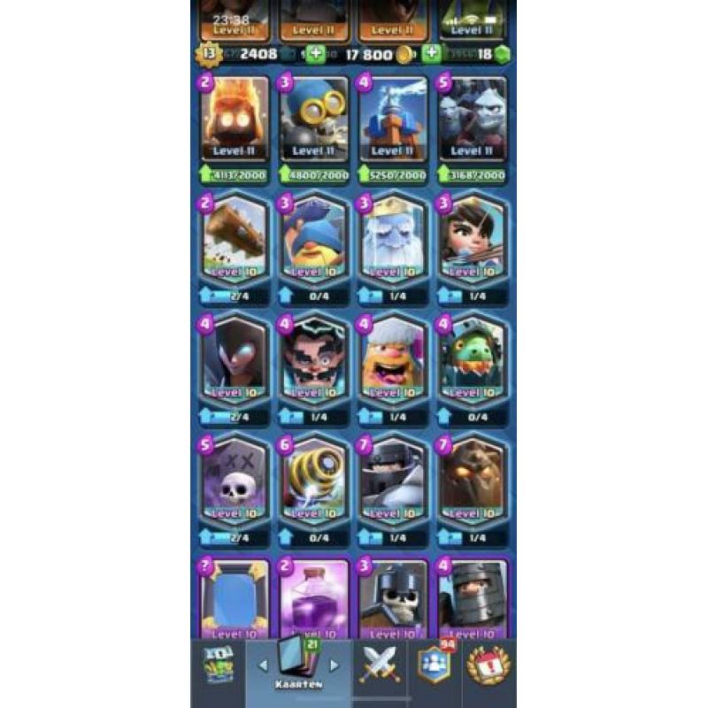 Clash royale account Max level 13