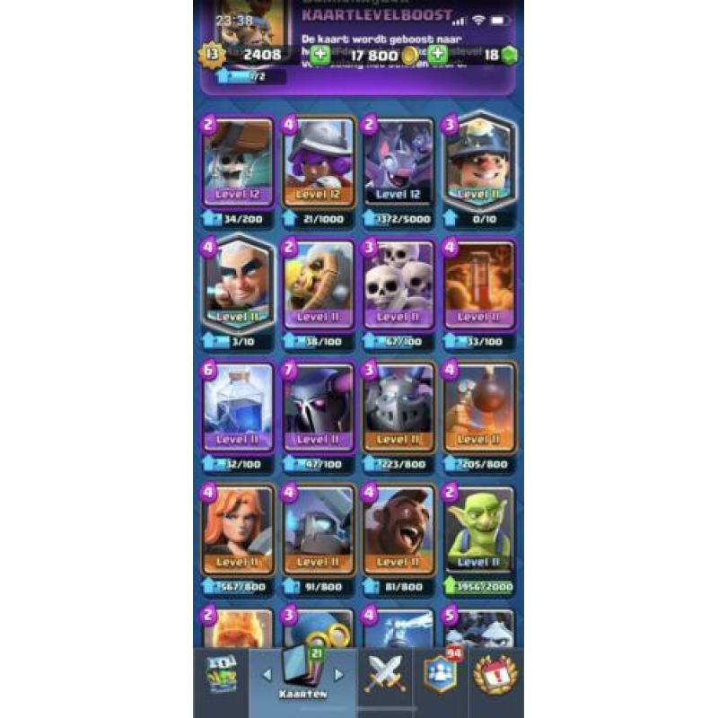 Clash royale account Max level 13