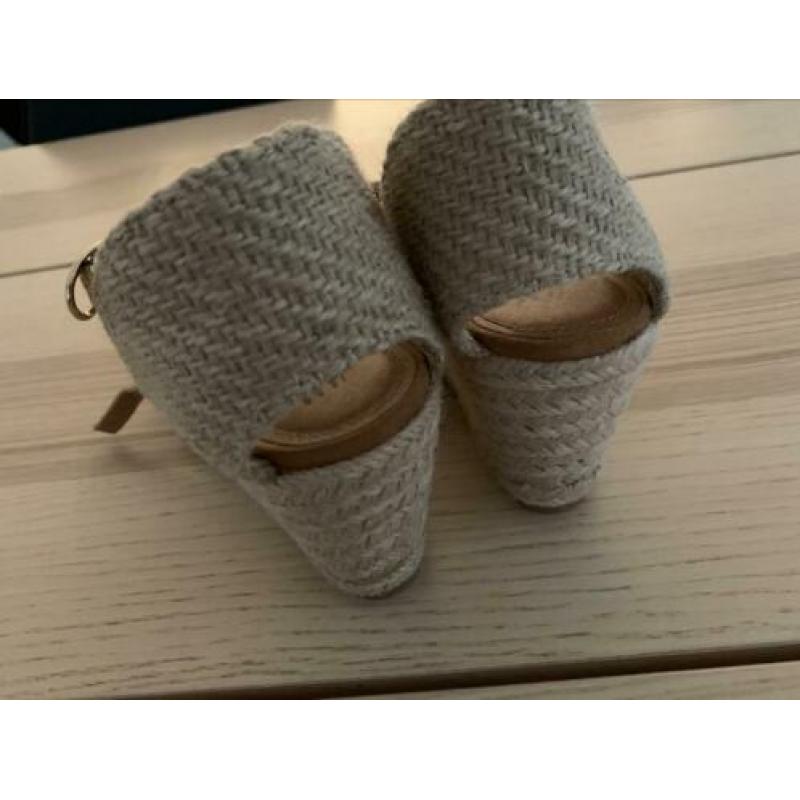 Dames espadrilles met lage sleehak - NIEUW - maat 38