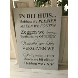 barok doek op houten frame (80 x 80 cm)