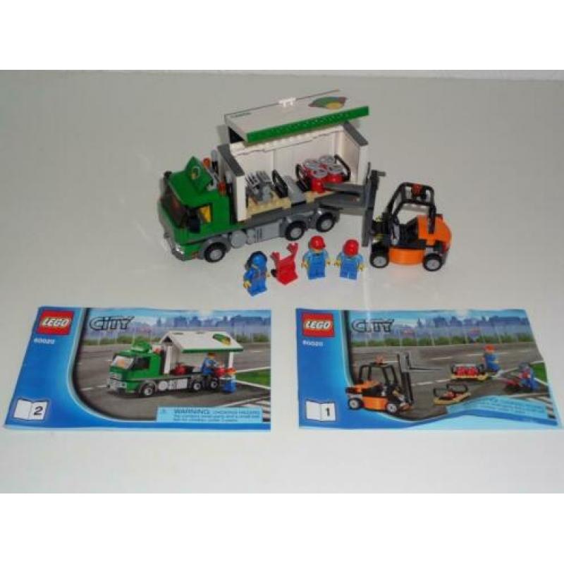 Lego 60020 Cargo Truck met boekjes Als nieuw