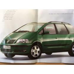 Autofolder/Brochure Volkswagen Sharan 2000 18 pagina's