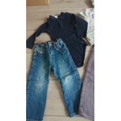 kinderkleding pakket, maat 86 92 broek trui romper