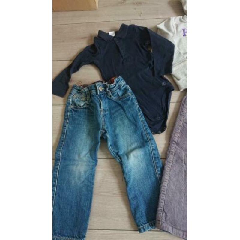 kinderkleding pakket, maat 86 92 broek trui romper