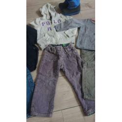 kinderkleding pakket, maat 86 92 broek trui romper