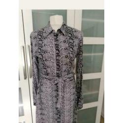 Mooi (nieuw) supertrash maxi dress, snake print, maat M