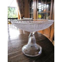 Prachtige kristal Val St Lambert tazza compotier -