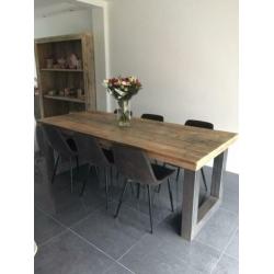 Industriële TAFELS steigerhout Eettafel Bureau Salontafels