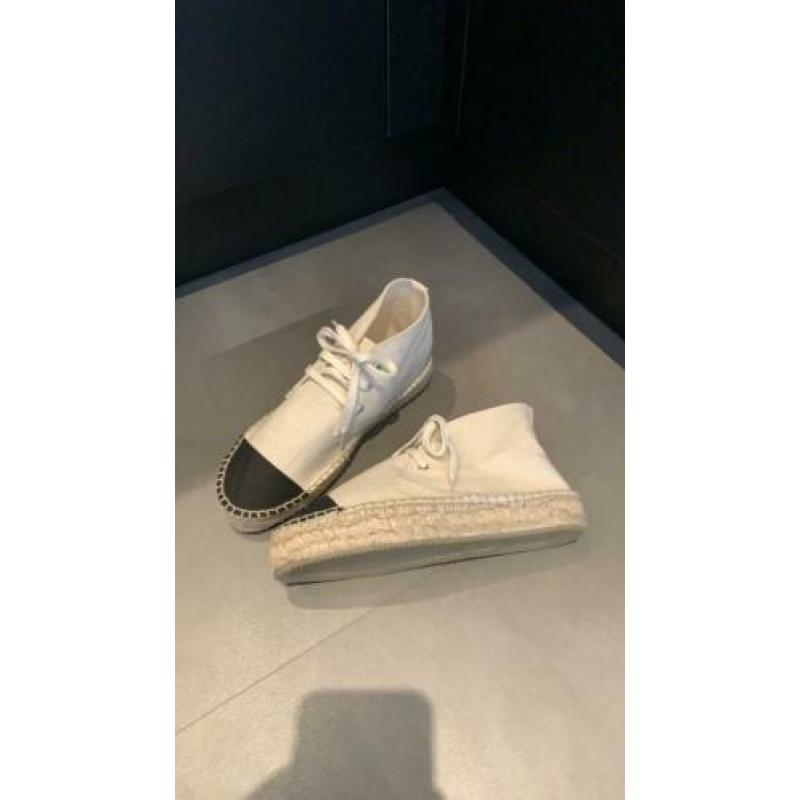 My jewellery espadrilles crème zwart maat 38