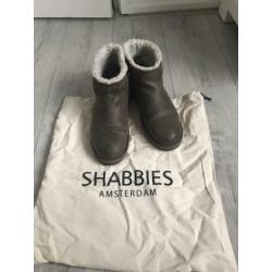 Shabbies laarsjes olijfgroen maat 41