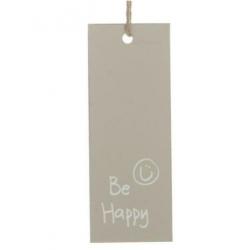 Hanger met tekst : Relax, Welcome of Be Happy p/st.