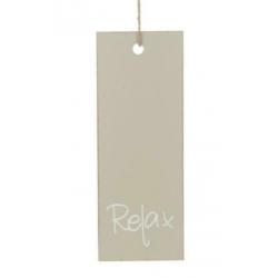 Hanger met tekst : Relax, Welcome of Be Happy p/st.