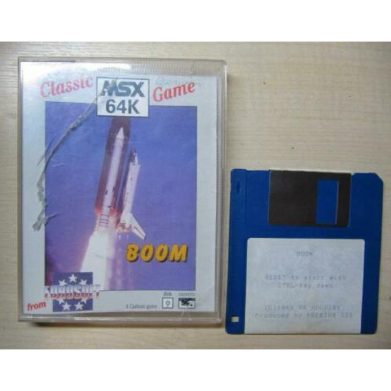 Msx spel Boom op Diskette