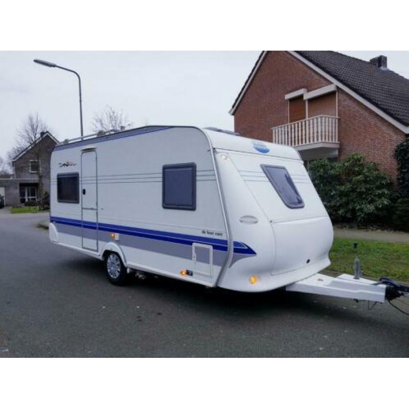 Hobby de luxe easy 460 met mover en fransbed bj 04