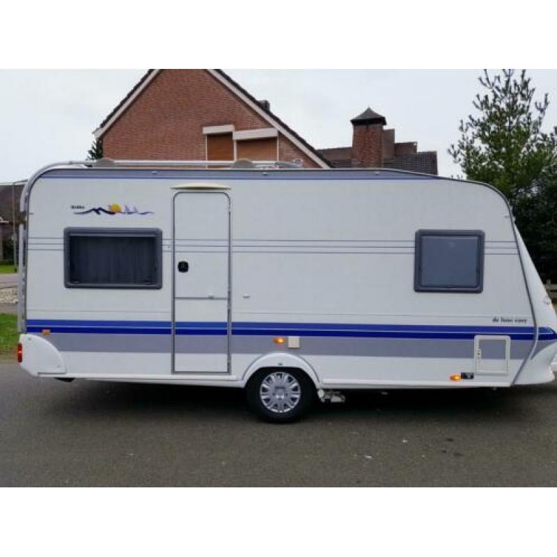 Hobby de luxe easy 460 met mover en fransbed bj 04