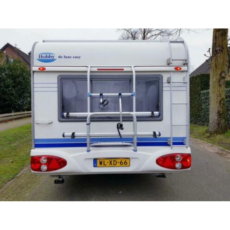 Hobby de luxe easy 460 met mover en fransbed bj 04