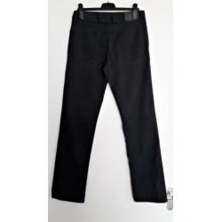 Blauwe jeansbroek-MAC-fijn gestreept-Maat 33-36 regular fit