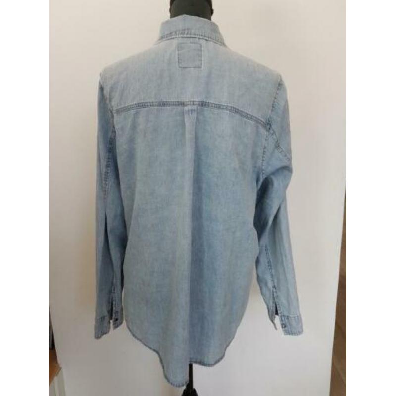 Lichte Spijkerblouse XL / Jeans blouse lichtblauw / 44