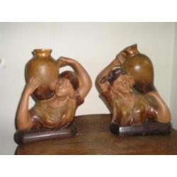 Franse beelden Bronzen Art Nouveau Art Deco honden vogels