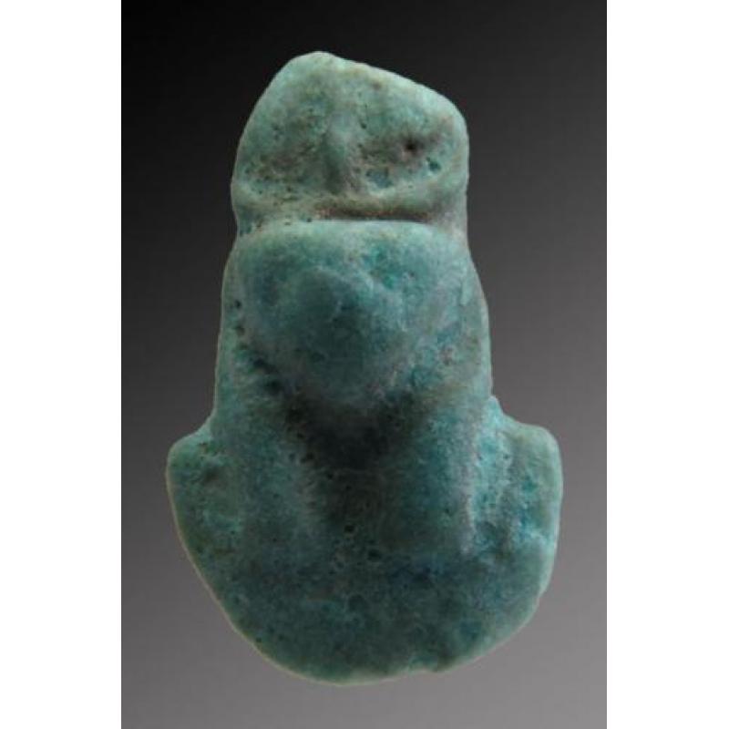 Egyptian faience fragment of Aegis as Bastet