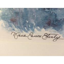 Schitterende Aquarel van Diana Eames Esterly