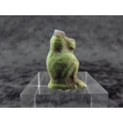 Egyptian faience amulet of Toth as Baboon