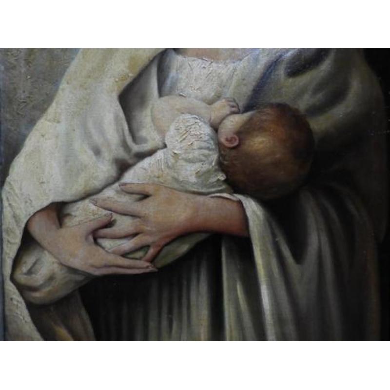 Madonna met kindje - Gesigneerd Frantisek Dolezal 1910-1989