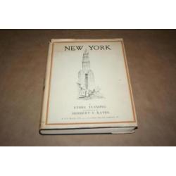 Zeldzaam oud boek over New York - met steendrukken 1929 !!