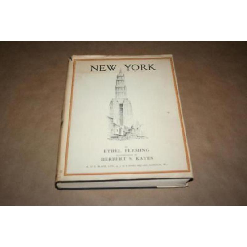 Zeldzaam oud boek over New York - met steendrukken 1929 !!