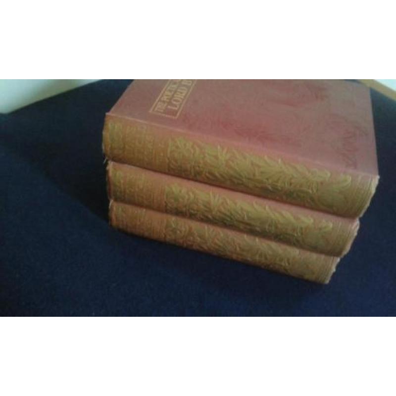 CA. 1899 COMPLETE POETICAL WORKS OF LORD BYRON IN THREE VOl