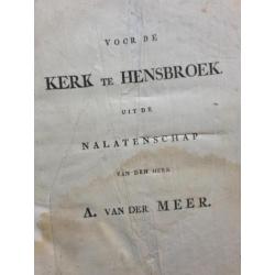 Zeldzame 1e druk Evangelische Gezangen 1806 - kerk Hensbroek