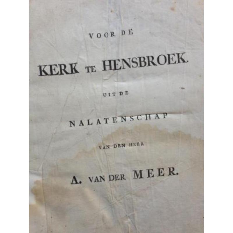 Zeldzame 1e druk Evangelische Gezangen 1806 - kerk Hensbroek