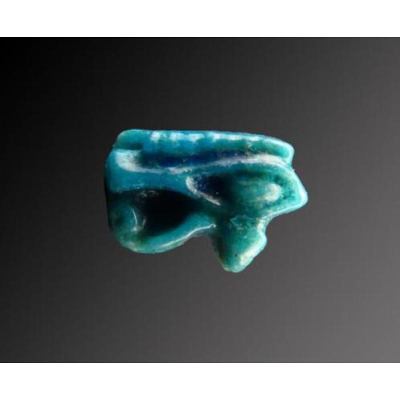 Egyptian faience Eye of Horus (Wedjat/Udjat) amulet