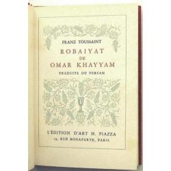 Robaiyat 1960 Omar Khayyam L'Edition d'Art H. Piazza R9124