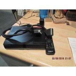 Decoder HUMAX IR FOX Z met scart, afst bed en stroomkabel