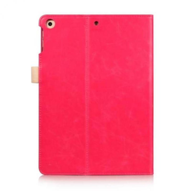 Luxe stand flip hoes iPad 9.7 (2017/2018) / Air / Air 2 roze