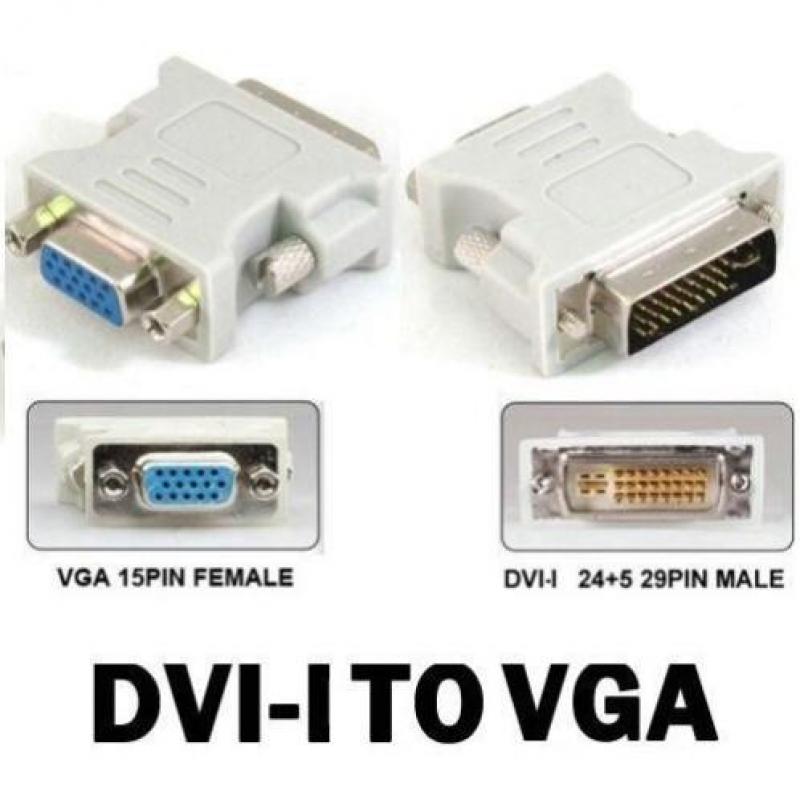 Nieuwe Adapter VGA naar DVI-I of DVI-D DUAL Link (24+1/5)