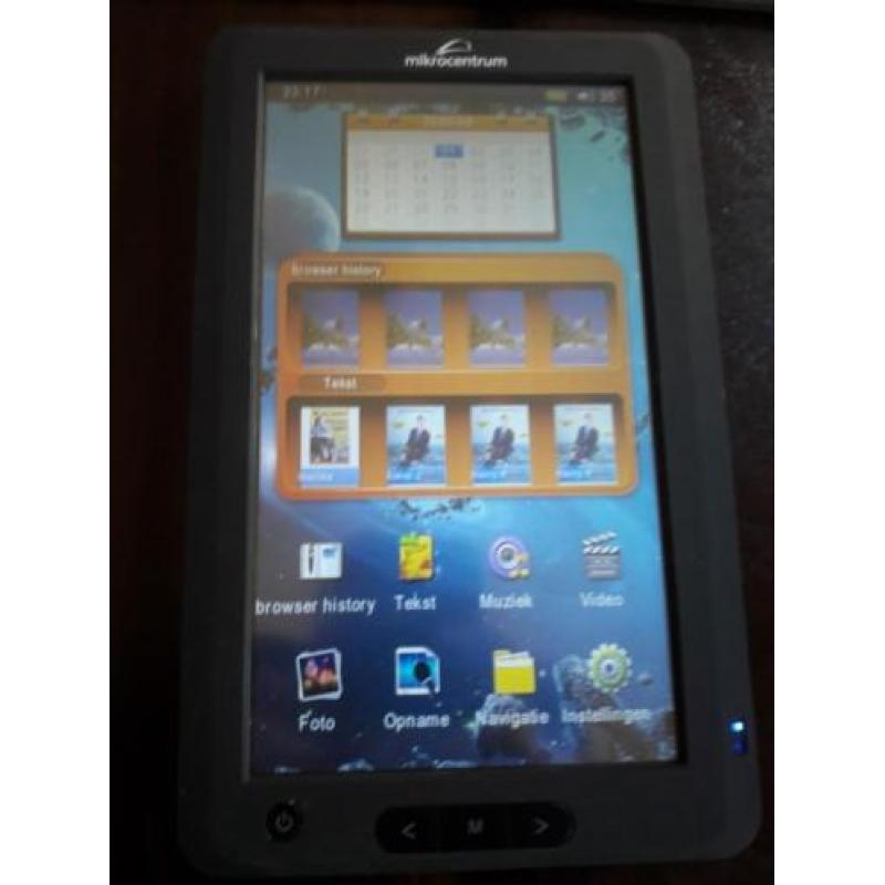 7inch touchscreen e-book reader/e-reader met licht