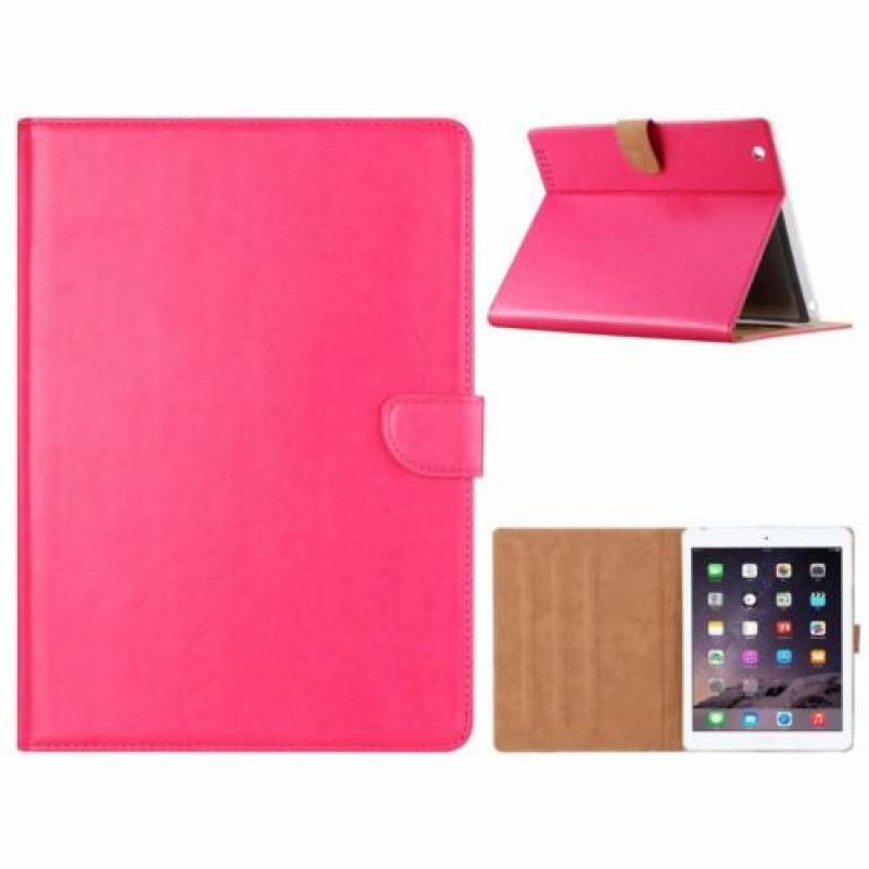 Ntech iPad 2 / 3 / 4 Roze Booktype Kunstleer Hoesje Met Pas