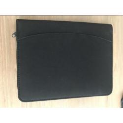 Zippered business folder with interior pockets